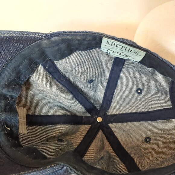 Vintage Denim Dad Hat California Flag Bear Baseball Jean Adjustable Kbethos - Picture 4 of 9